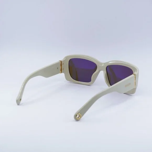 Jacquemus CROISIERE JAC/60 C2 Sunglasses Beige Square Frame  display picture 2